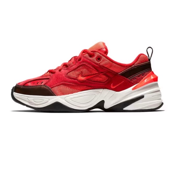 NIKE WMNS M2K Tekno Red Crimson  Suede Mesh Sneaker Size US 7.5 - Picture 11 of 11